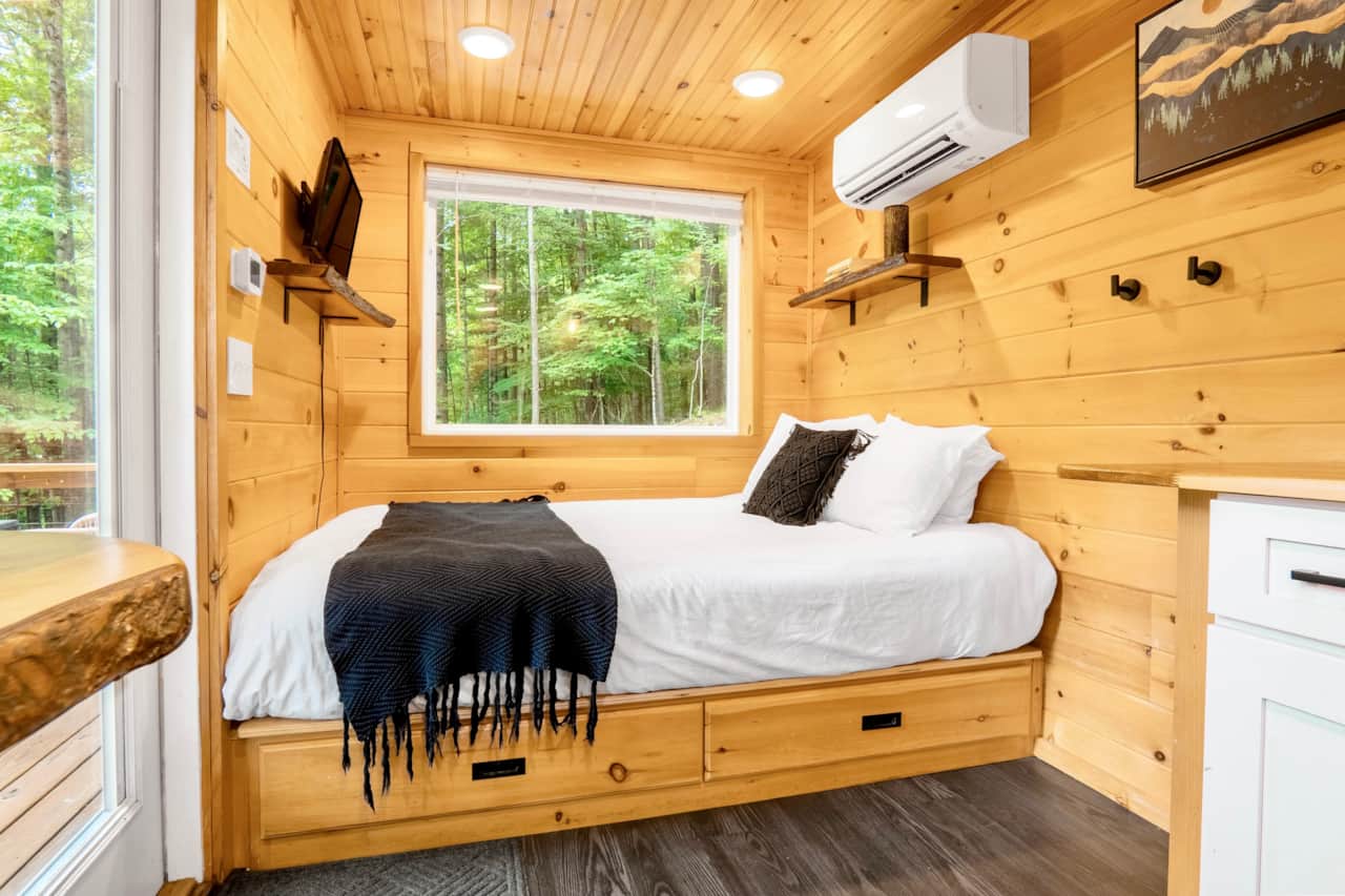 Tiny Escapes Tiny Sustainer in Todd North Carolina -Unique Upscale Rentals for All of Life's Moments