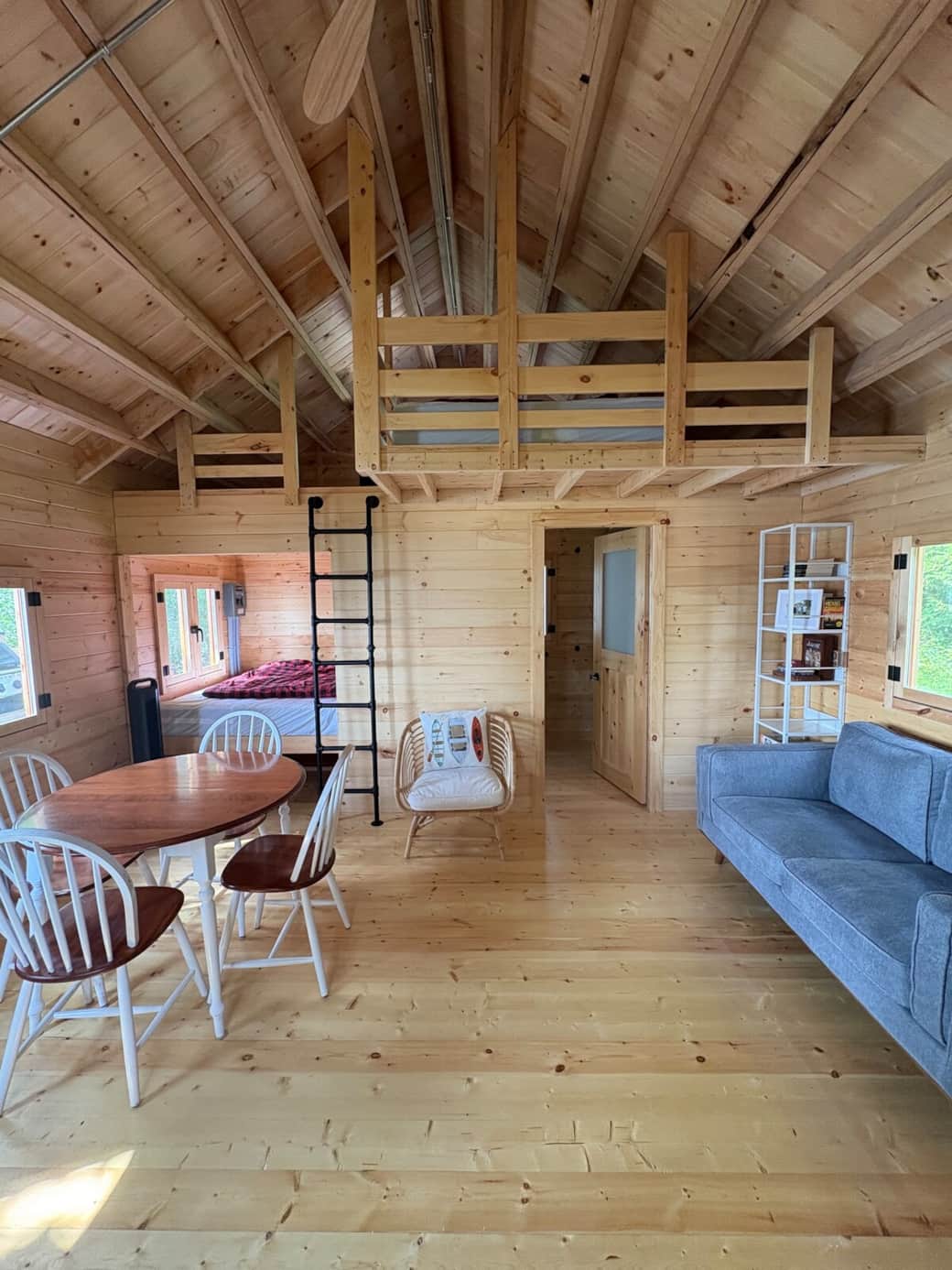 Interior with seating area.