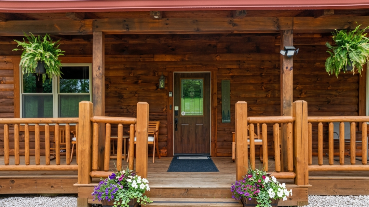 Front Door at Rustic Ridge Lodge
