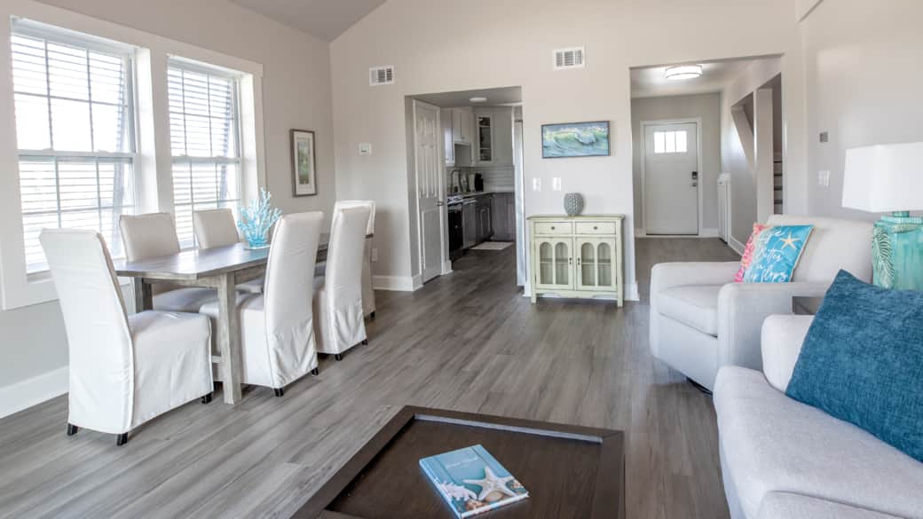 Living Room & Dining Area