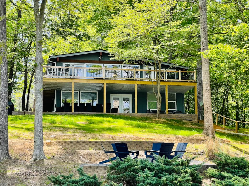 View of house from the lake