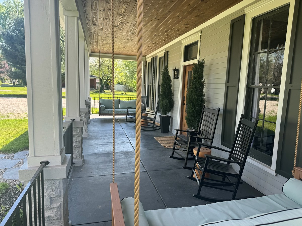 Front porch after
