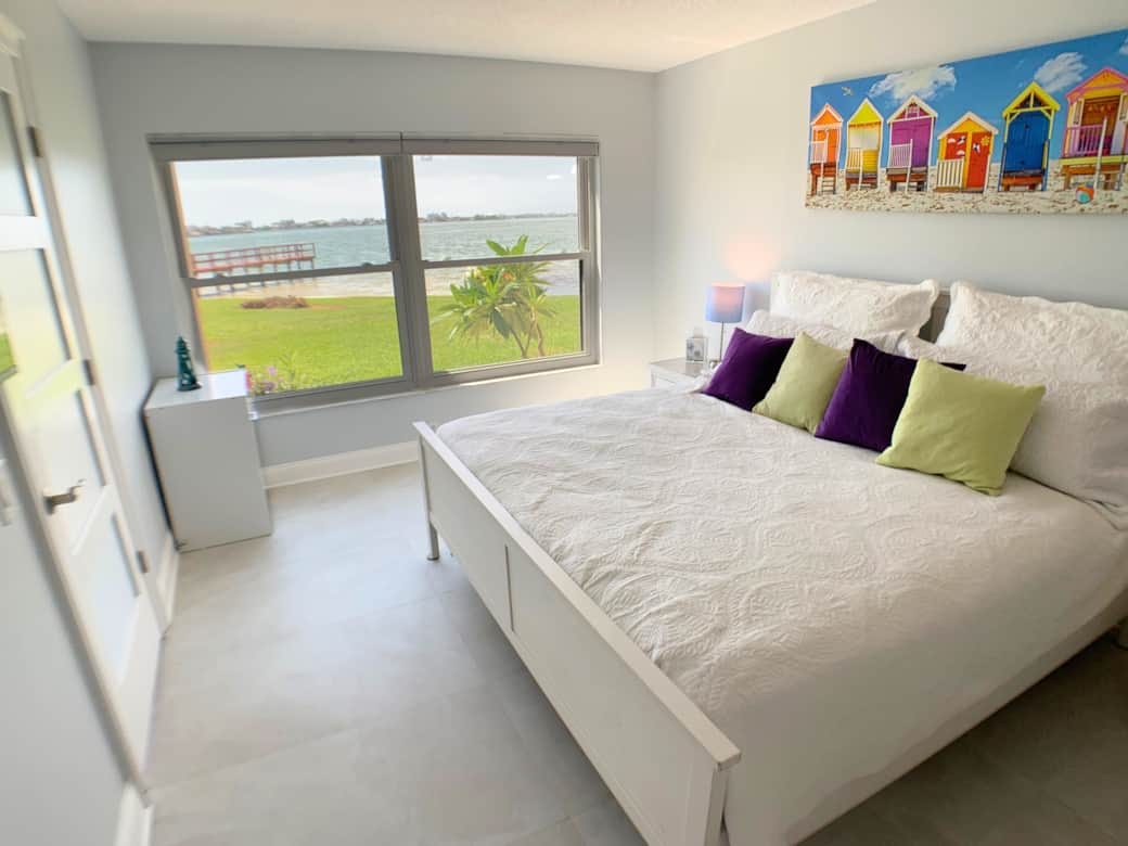 Master Bedroom with waterront view