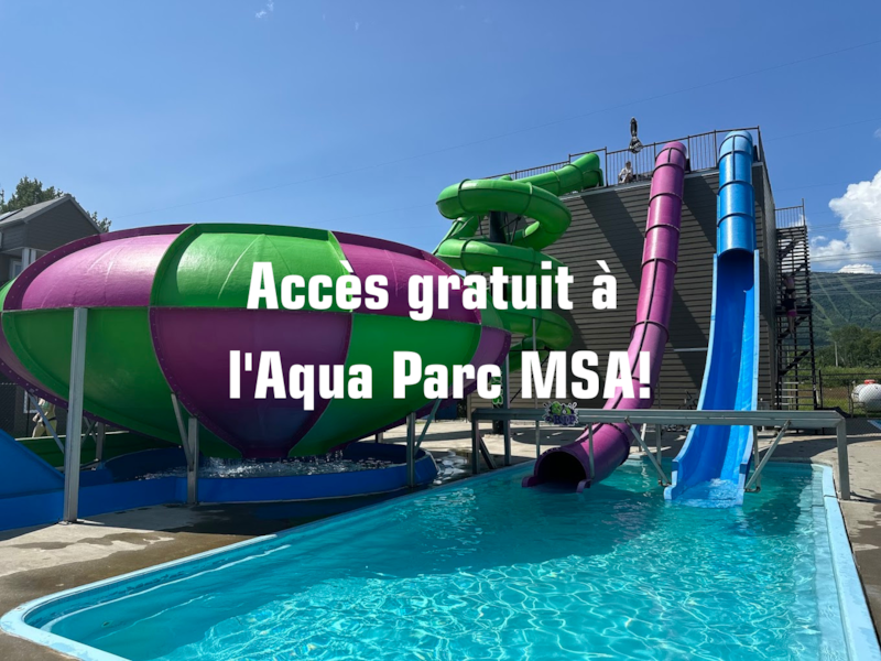 Accès inclus à l'Aqua Parc MSA !