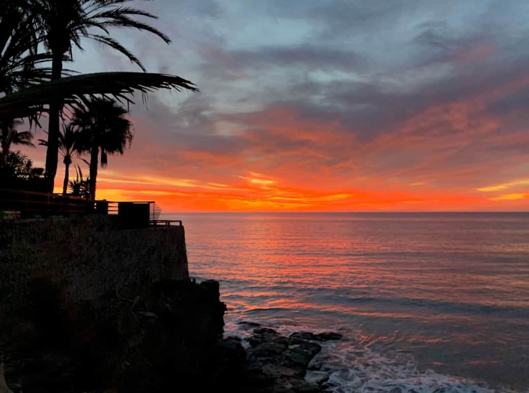 Rocadelmar1 incredible view of sunrise from terrace Rocadelmar1 incredible view of sunrise from terrace