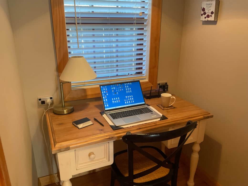 Study desk area with fast internet Study desk area with fast internet