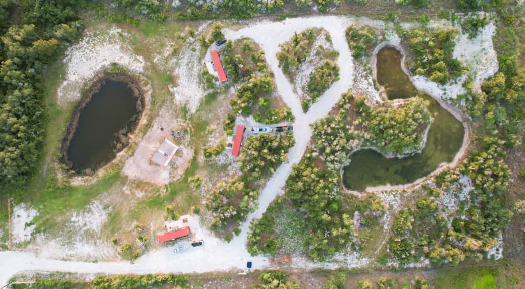 Aerial view of Fish Camp Rockport Aerial view of Fish Camp Rockport