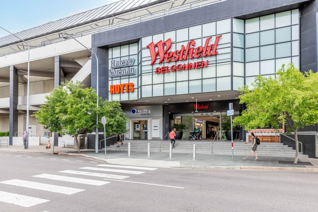 The apartment is a about 5 min drive or 15 min walk to Belconnen westfield