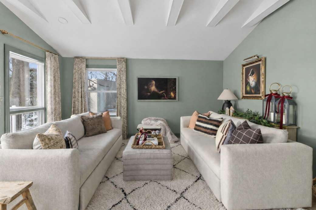 Family Room with two sleeper sofas