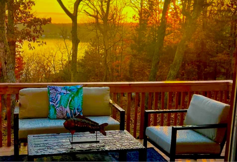 Sunsets are amazing every night as you sit on the deck.