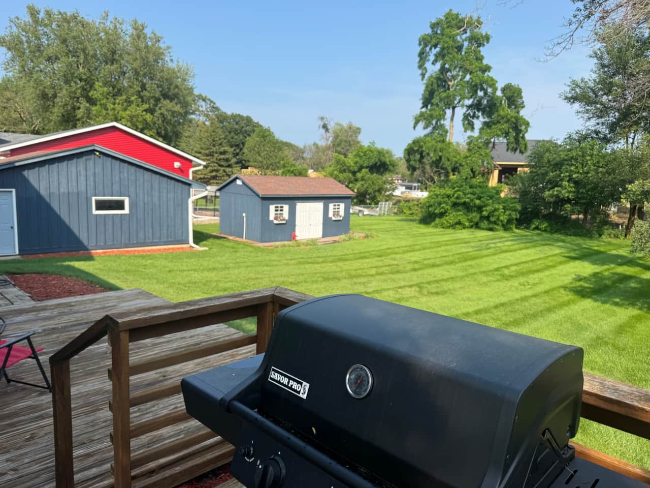 Large backyard