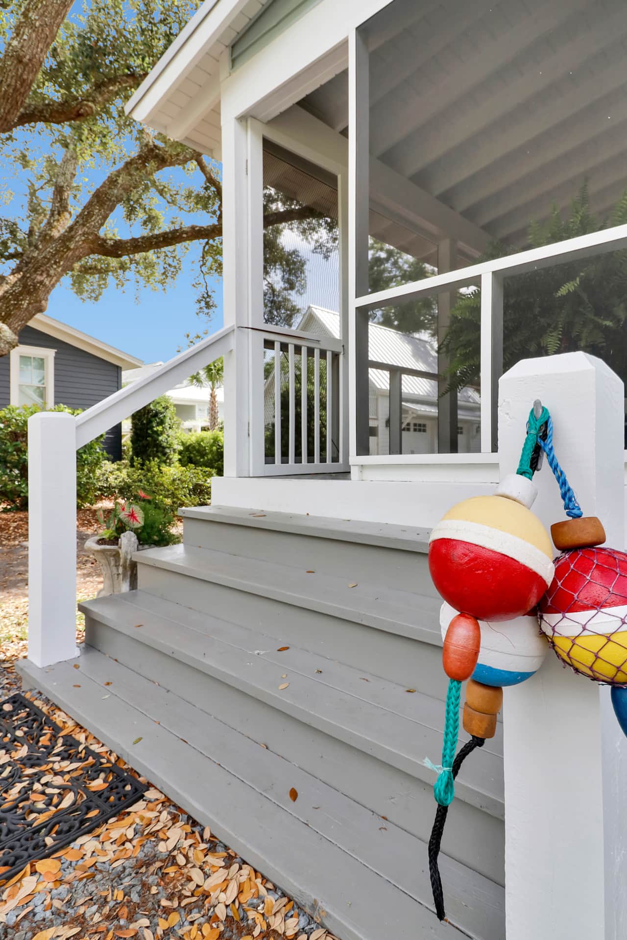 Screened porch entrance 