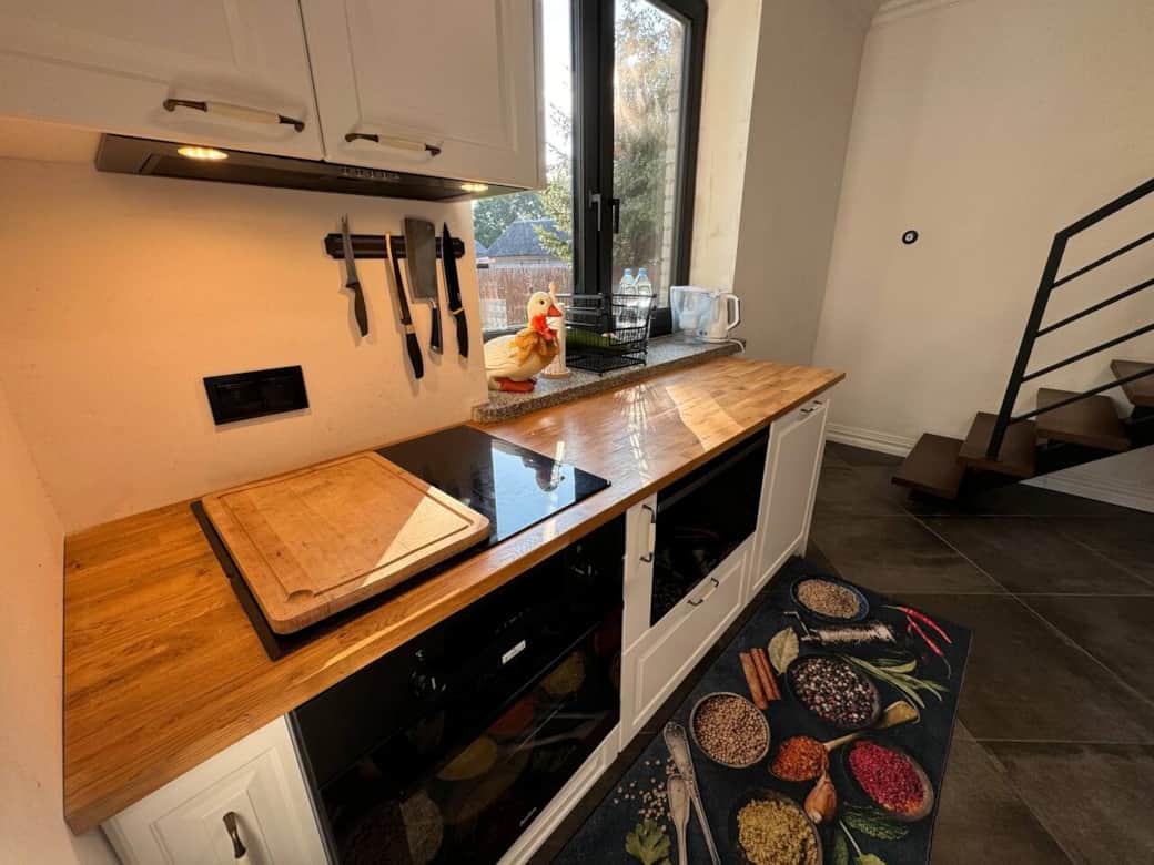 The kitchen is handmade and handcrafted to perfection without destroying the charm The kitchen is handmade and handcrafted to perfection without destroying the charm