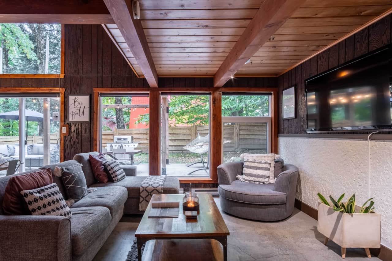 Espace de vie du chalet norvégien
