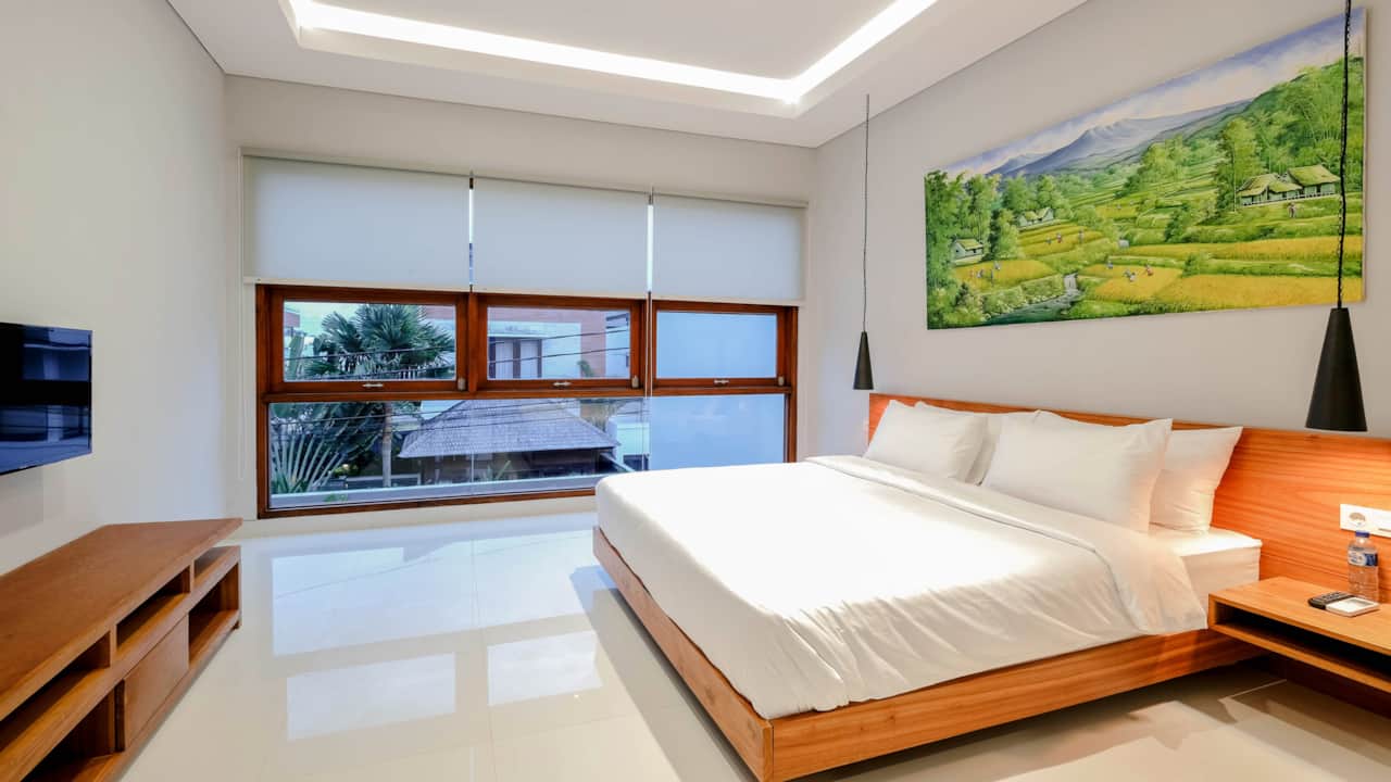 Each room is equipped with smart TV, fully air conditioned, and complete with soft beddings