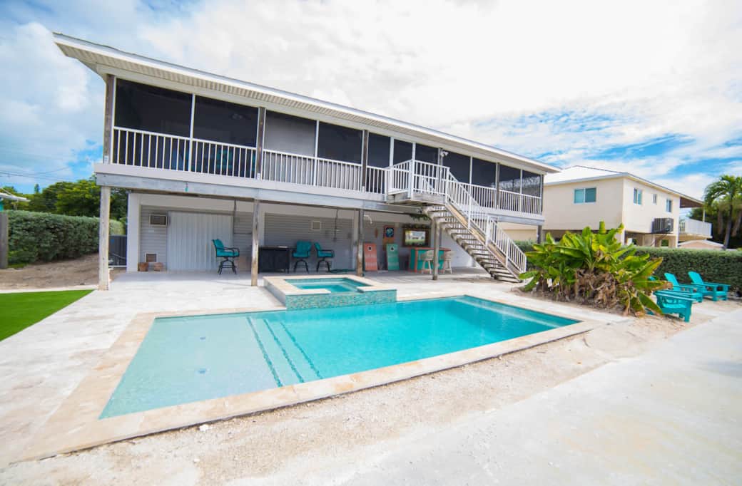 New pool and house