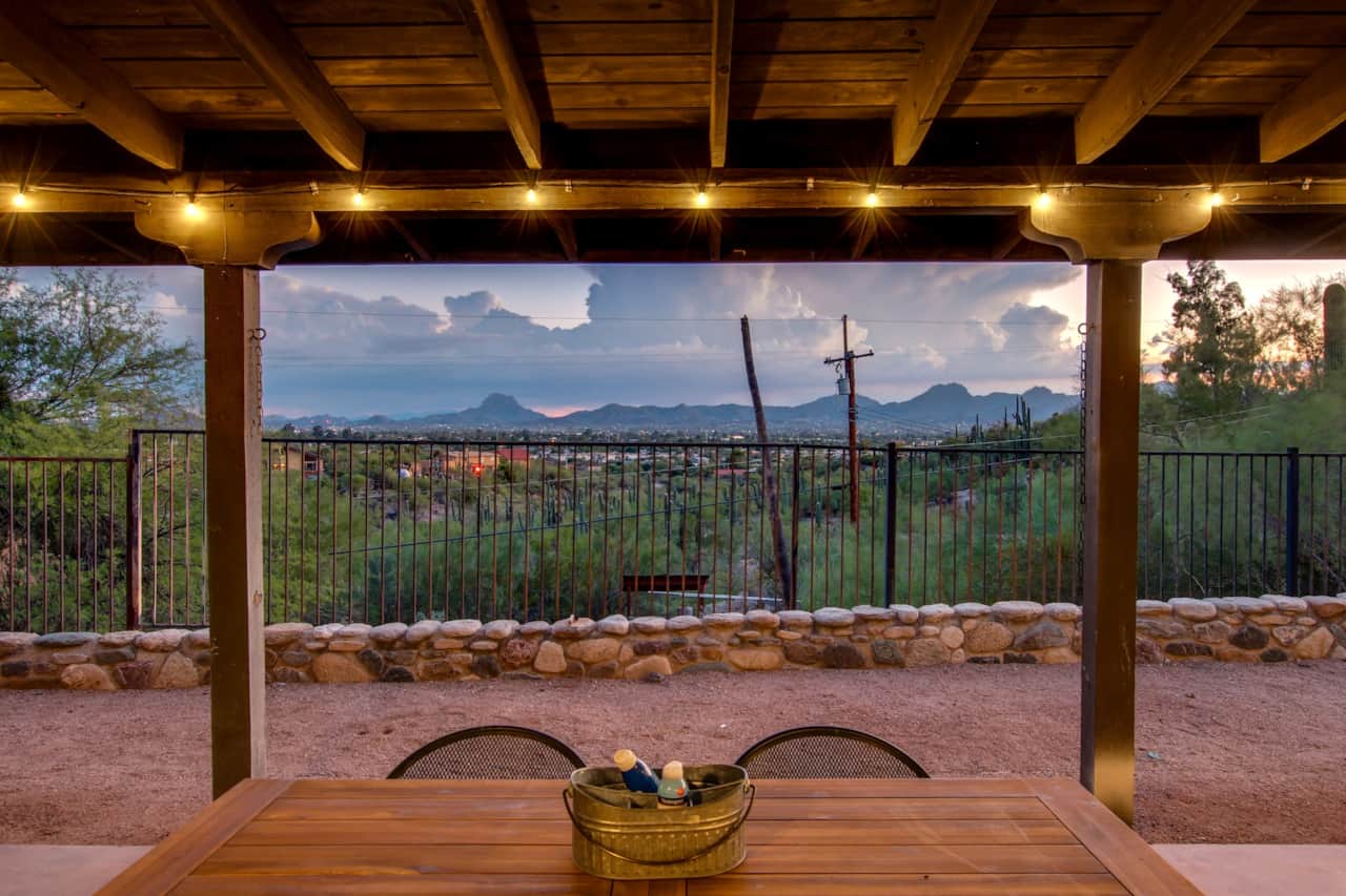 Patio and views