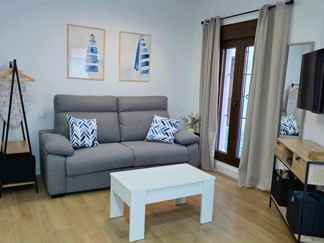 Cozy living room with window
