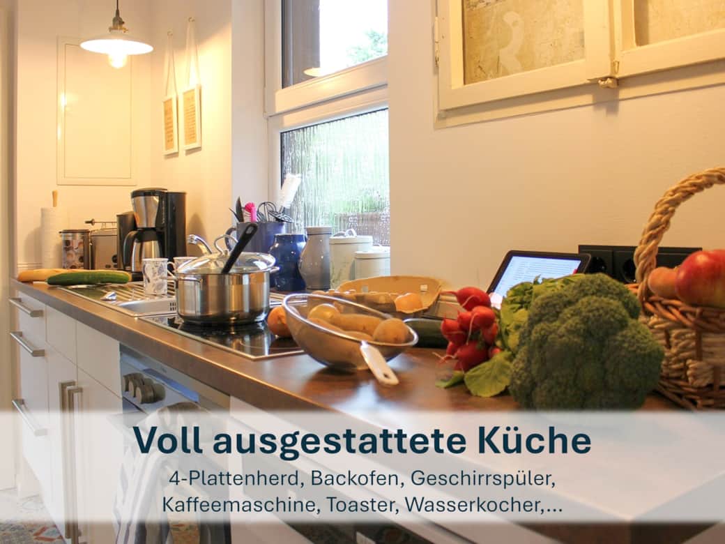 Voll ausgestattete Küche