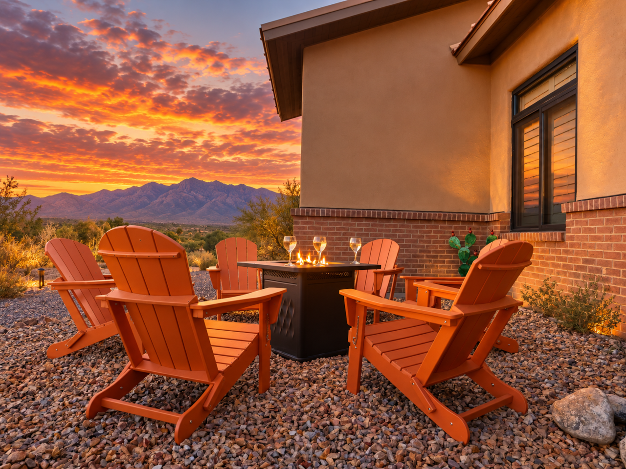 Relax and Enjoy These Amazing Views with a Firepit and Adirondack Chairs!