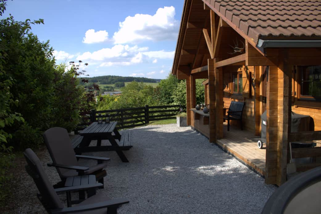 Blockhaus Sauerland Außenbereich