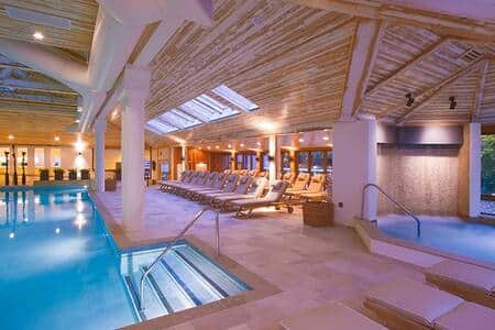 Indoor pool, hot tub and spa
