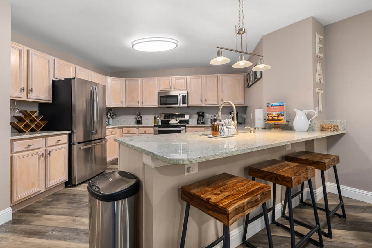 Large open kitchen