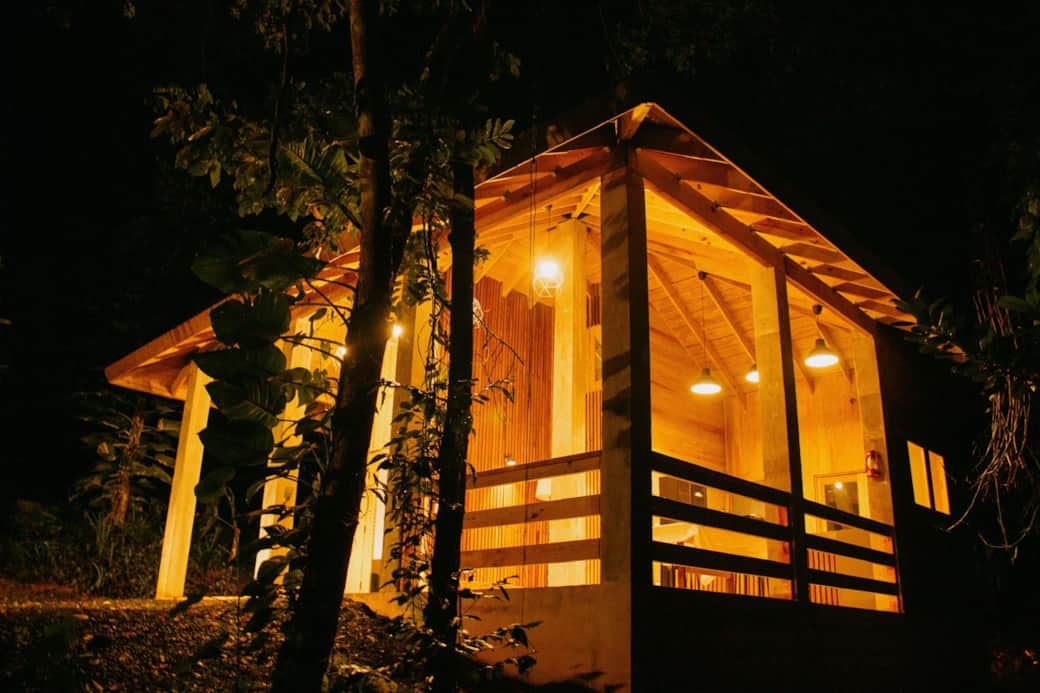 Luxury Chalet El Yunque night