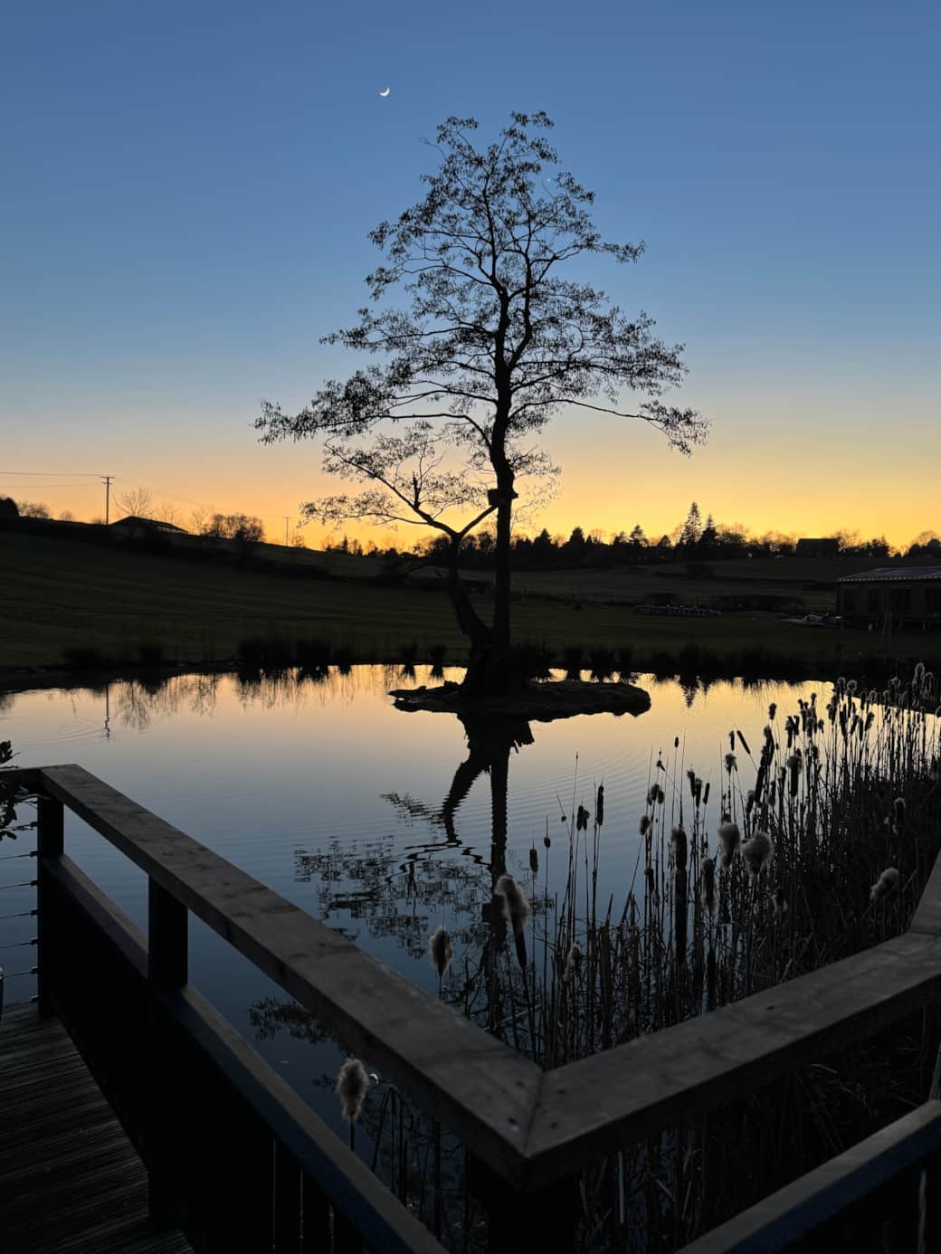 Sunset at the Luxury Cabin