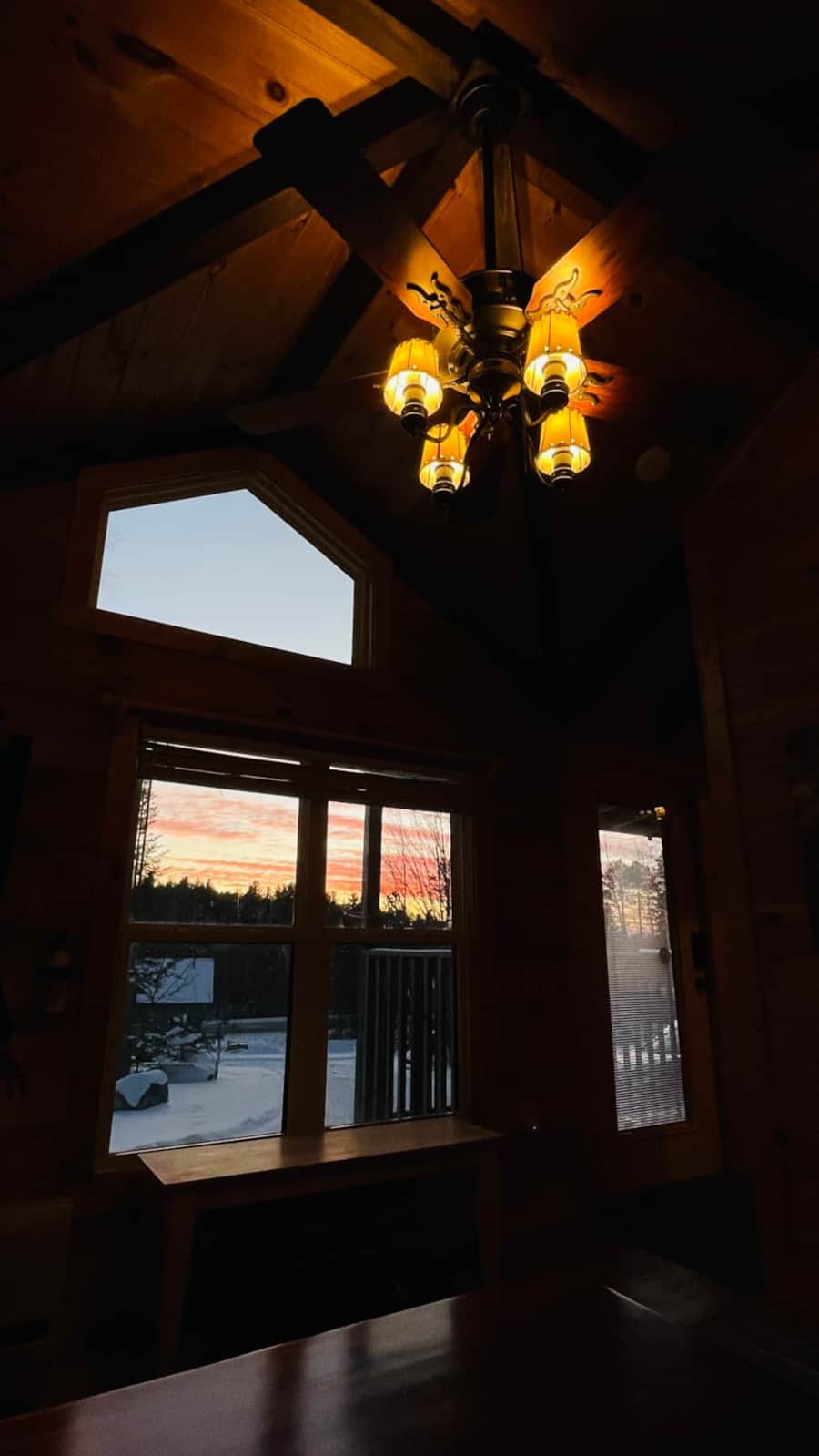 Sunset over the mountains