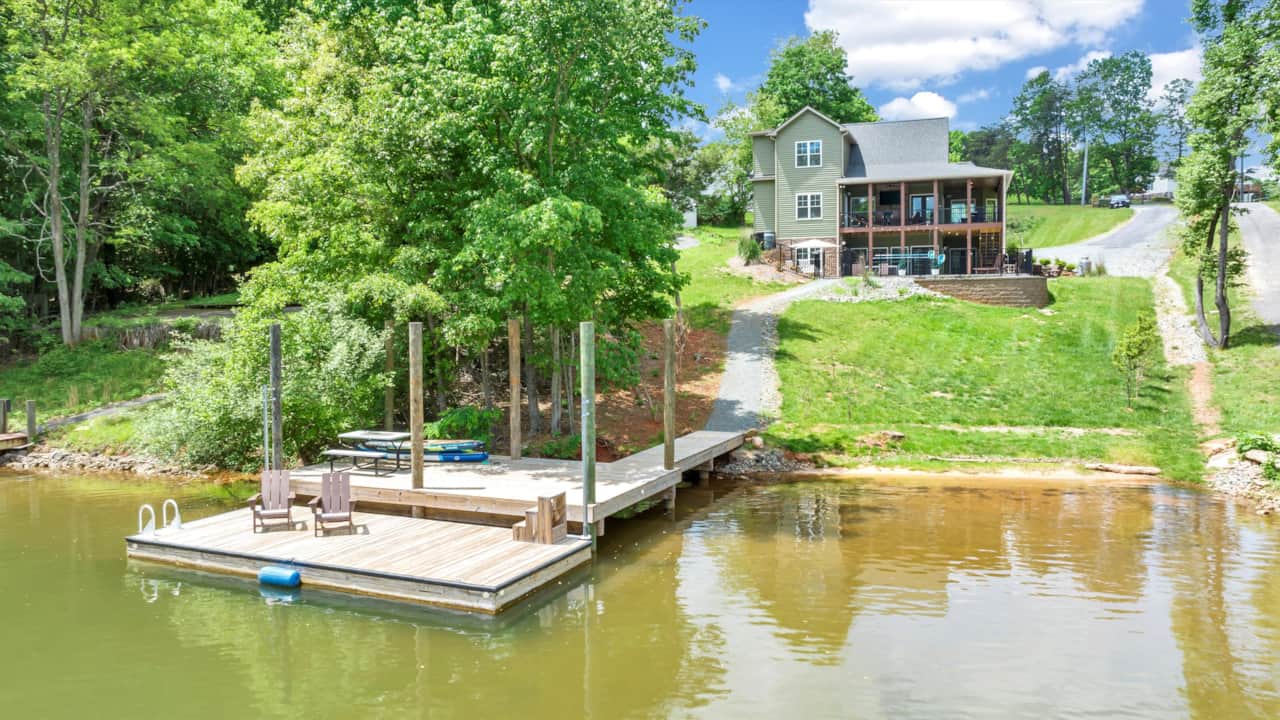 Large Dock and Private Beach