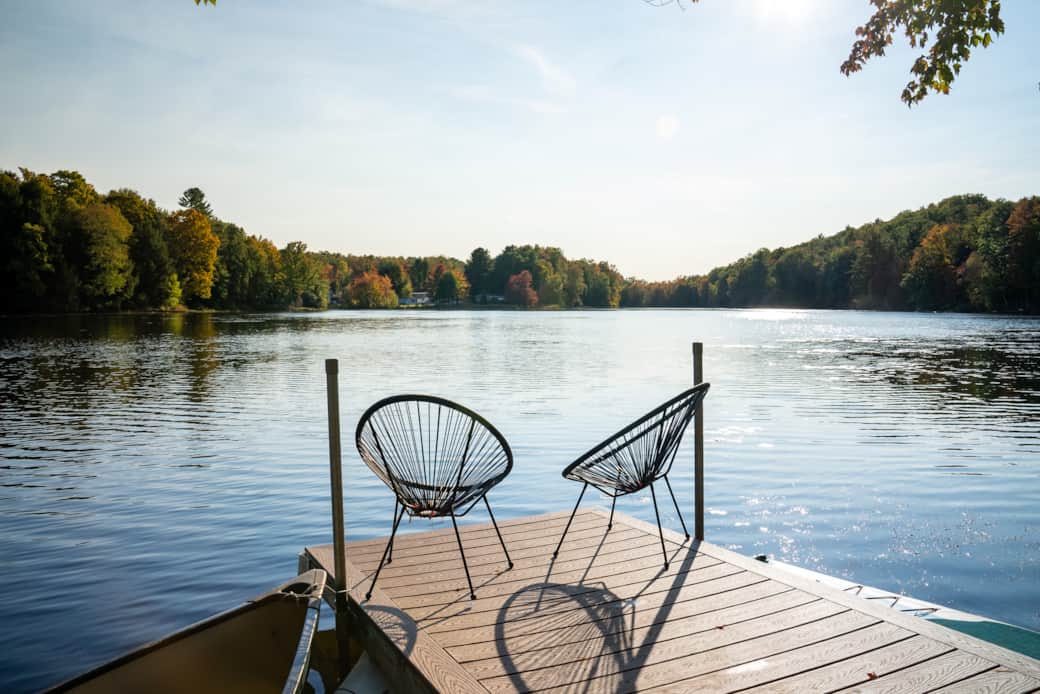 Step onto your private dock and immerse yourself in the tranquil beauty of Lake Sunset