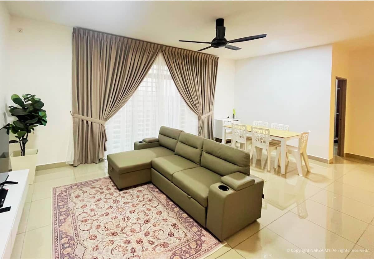 Kick back and relax on the comfy sofa after a long day of exploring.