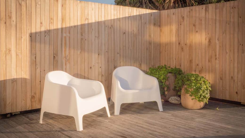 Sheltered outdoor seating
