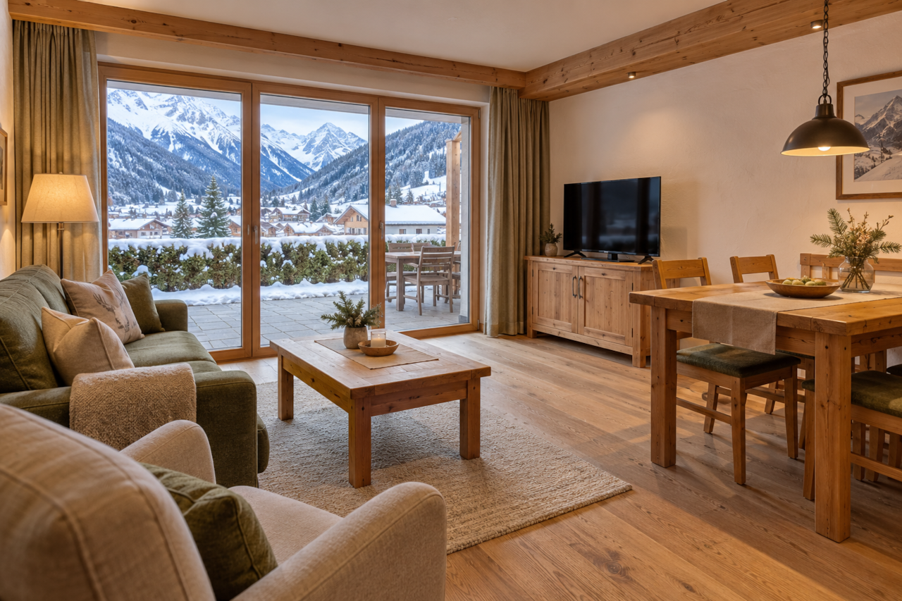 Ischgl 4 personen wohnzimmer