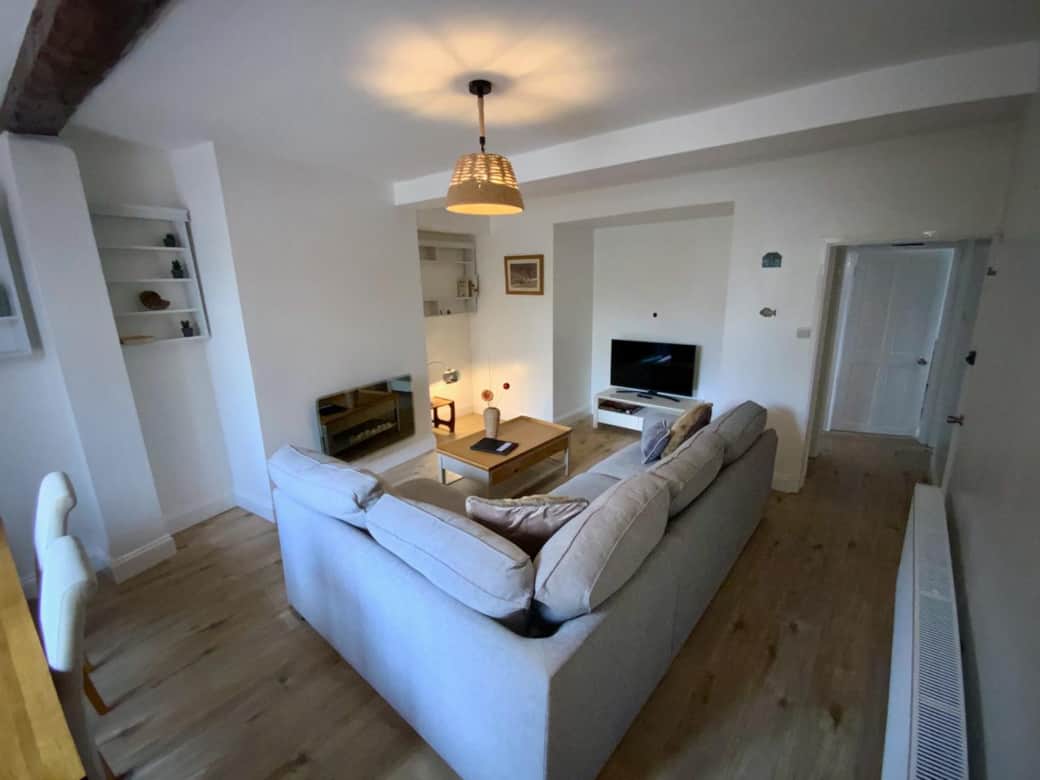 Open plan kitchen,dining and living area