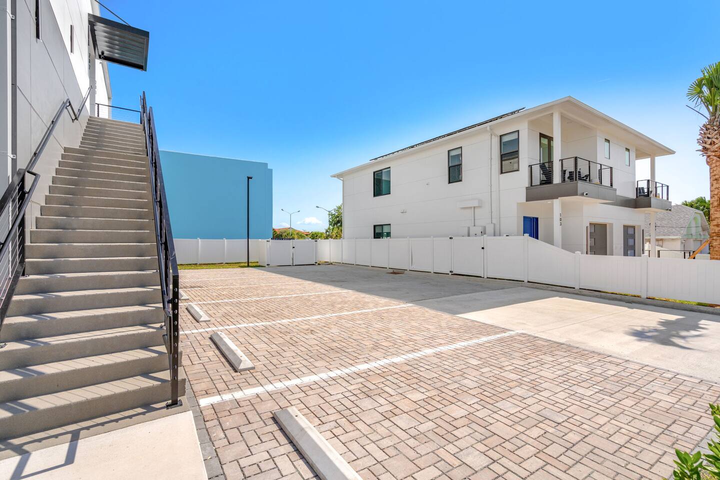 Easy on-site parking just steps from the property.