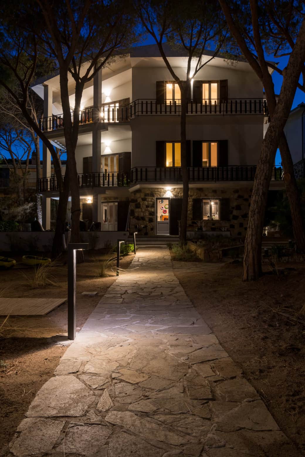 Casa Durkes di notte
