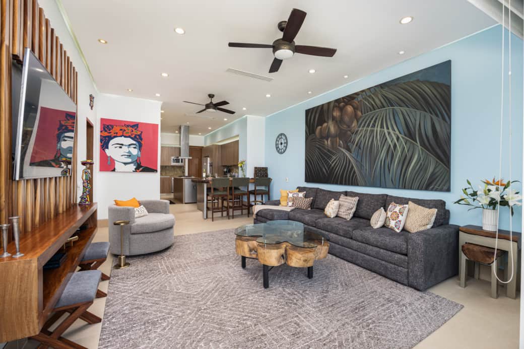 Living Room w/Ocean View