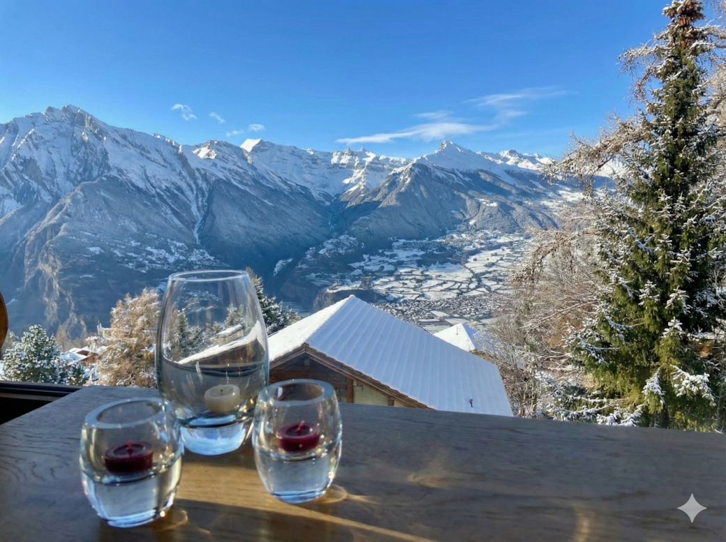 Candles with veiw snow Candles with veiw snow