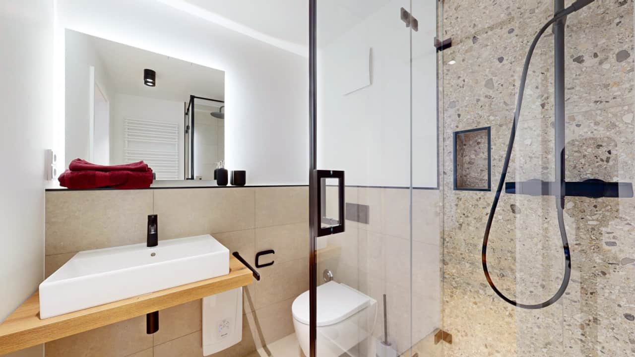 Moderne und hochwertige Ausstattung im N°8A Boardinghouse Lüneburg