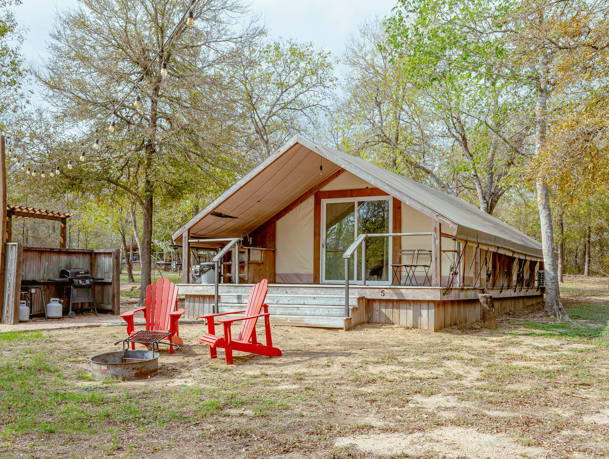 Lakefront Glamping Safari Tent #9: The Bluebonnet — Bastrop (Austin) — vacation rental