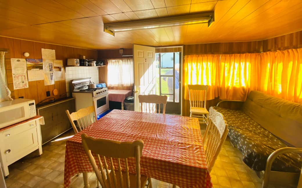 Inside of cabin - view from bedroom