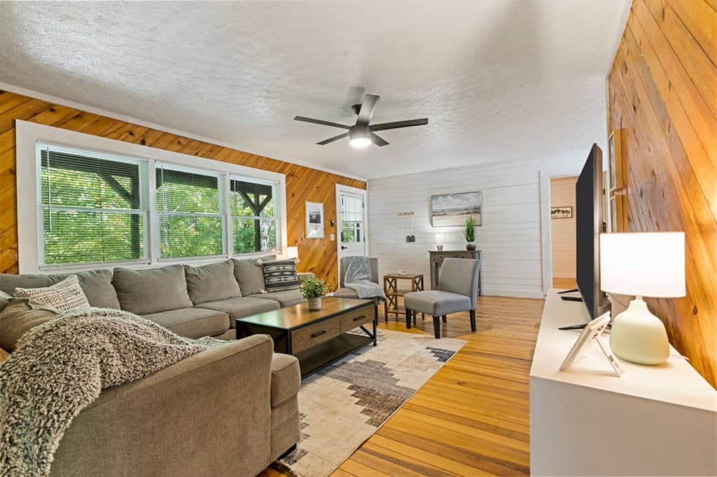 Family Room with Roku TV