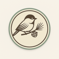 CHICKADEE & PINE