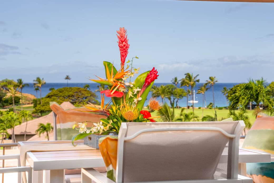 Private Lanai with stunning views