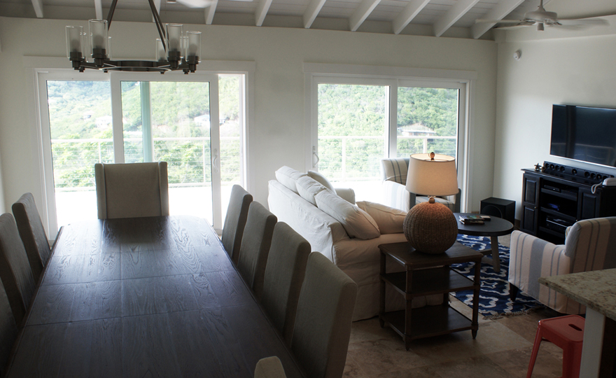 Dining table and sitting area