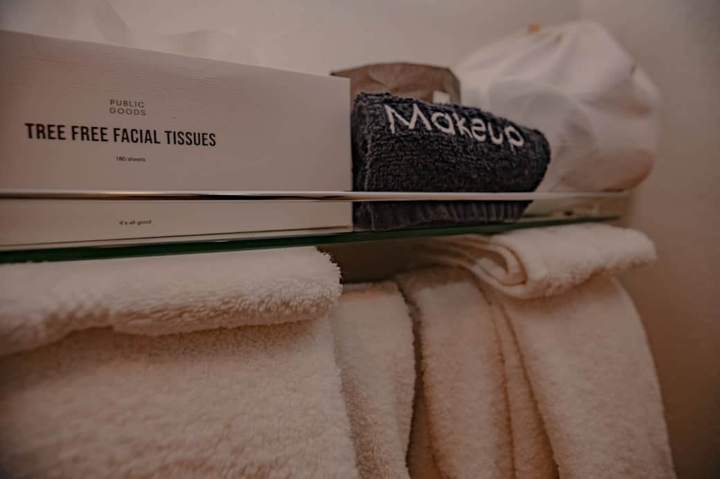 Bathroom essentials & blow dryer. Bathroom essentials & blow dryer.