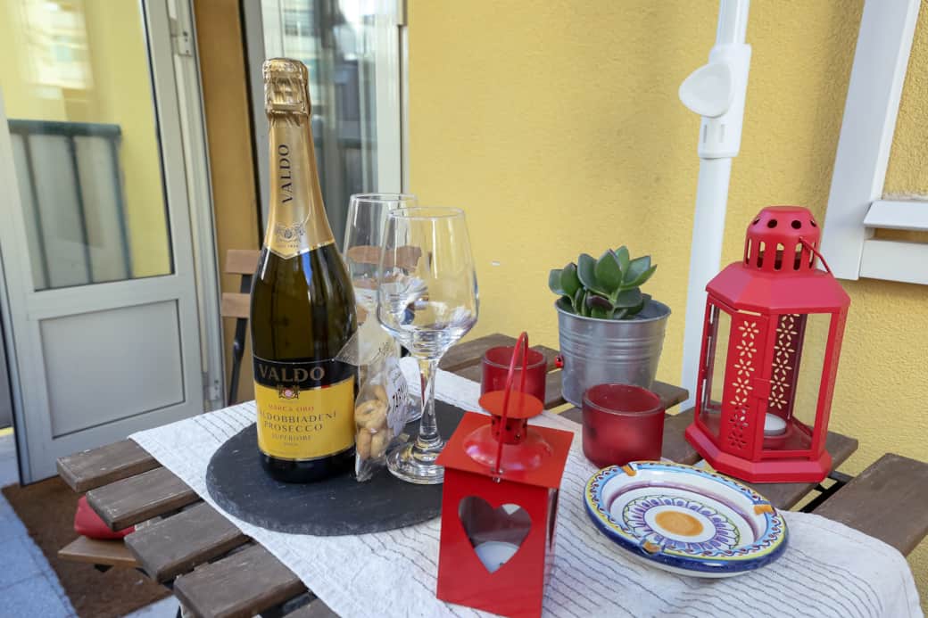 Allestimento balcone