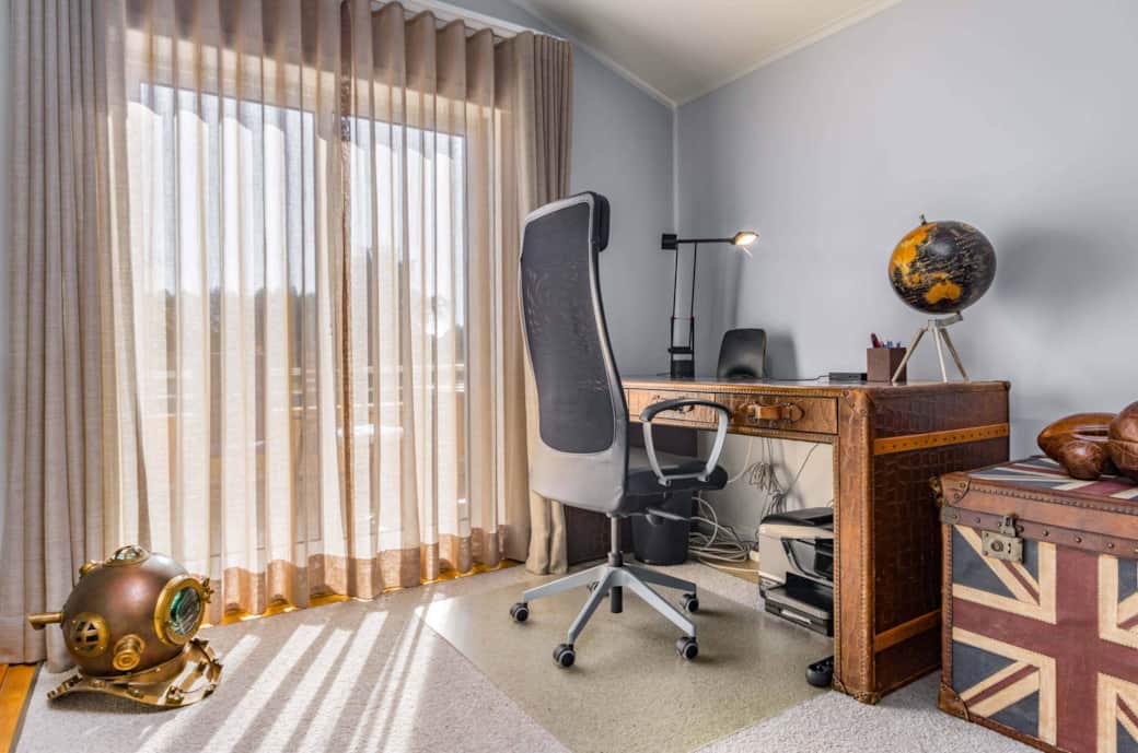 Remote work-ready corner with natural light and stable Wi-Fi